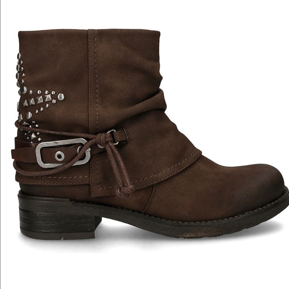 Coolway Studded Brown Glory Ankle Boot